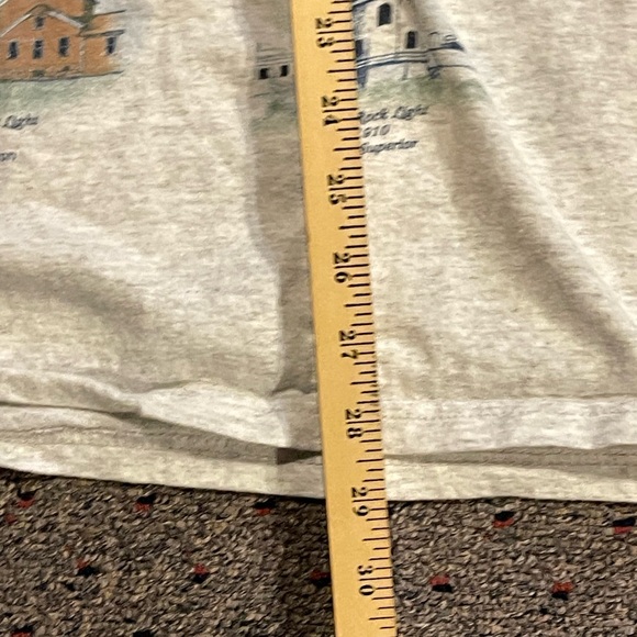 VINTAGE 90s | Light Houses All Over Printed. Great Lakes Lighthouses - Picture 12 of 13